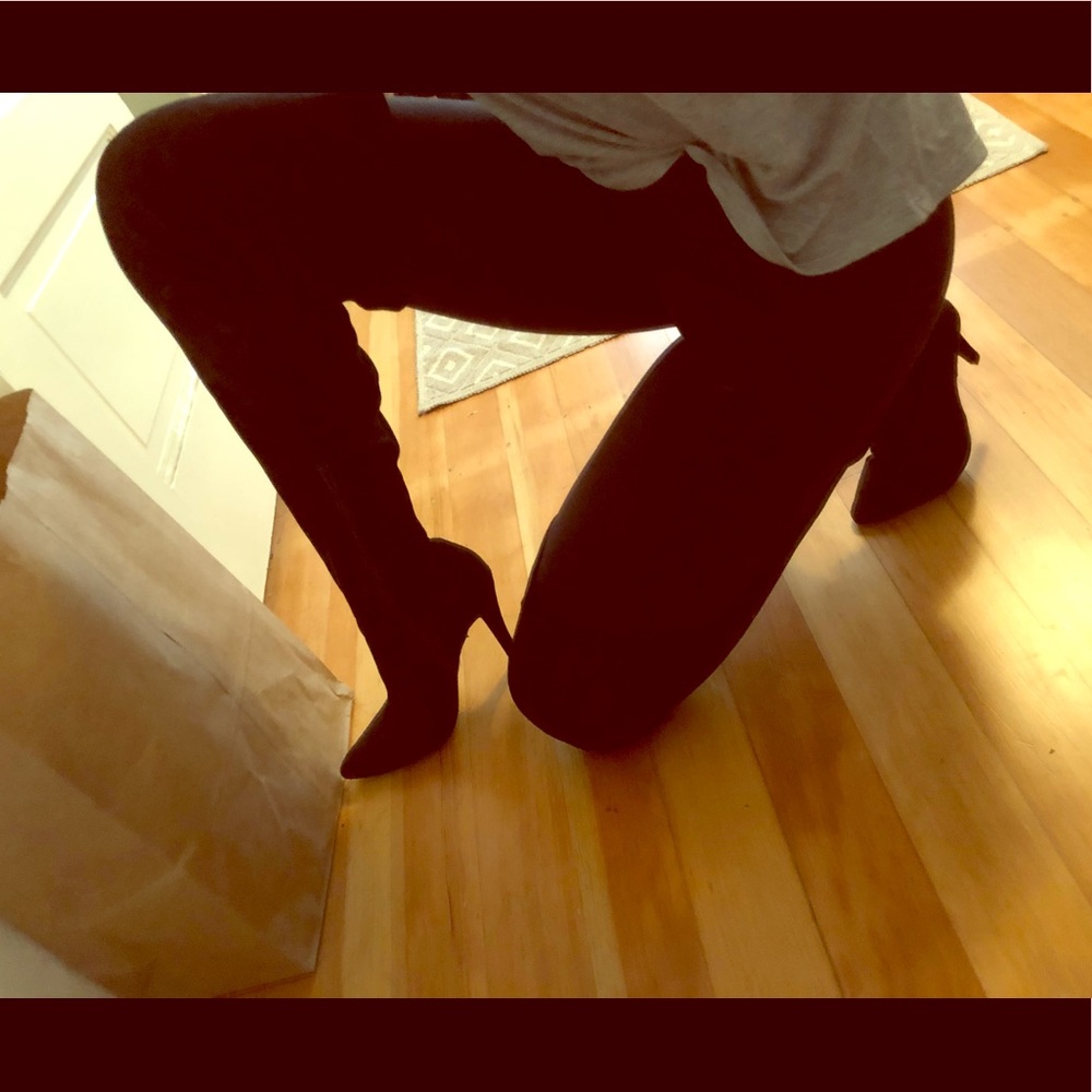 Thigh high boots!